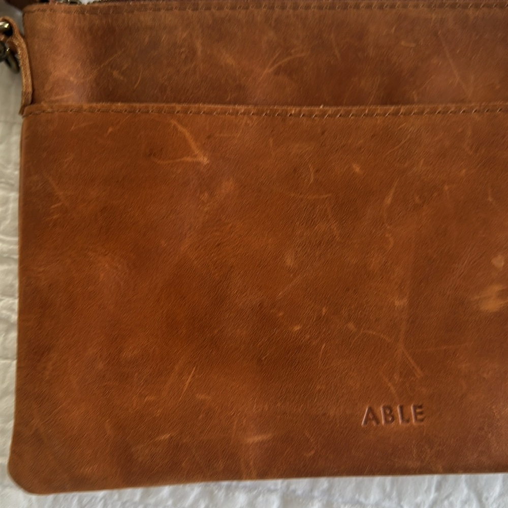 ABLE Leather Crossbody Purse - Picture 2 of 7